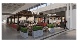 Rendering of Sfoglina and Sfoglina Market at Dulles International Airport