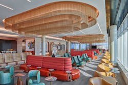 Delta Sky Club customers traveling through Minneapolis-Saint Paul International Airport (MSP) can relax and recharge in a stunning new nature-inspired oasis on the upper level of the recently expanded G concourse.