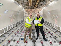 The milestone document was issued for a Titan Airways' Airbus A330-300 P2F cargo flight, issued from the Prague facility. The milestone document was issued for a Titan Airways' Airbus A330-300 P2F cargo flight, issued from the Prague facility.
