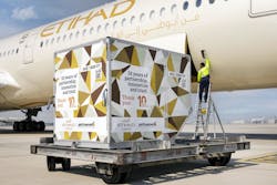 Etihad Cargo has further automated its air cargo processes by integrating Descartes' next-generation Bluetooth Low Energy Internet of Things (IoT) solution with Jettainer's ULD management services. Etihad Cargo has further automated its air cargo processes by integrating Descartes' next-generation Bluetooth Low Energy Internet of Things (IoT) solution with Jettainer's ULD management services.