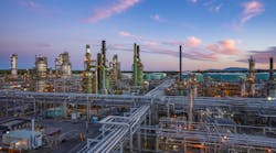 bp&apos;s Cherry Point refinery in Washington state where a biofuels production facility is planned to help make SAF.