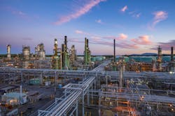 bp's Cherry Point refinery in Washington state where a biofuels production facility is planned to help make SAF. bp's Cherry Point refinery in Washington state where a biofuels production facility is planned to help make SAF.