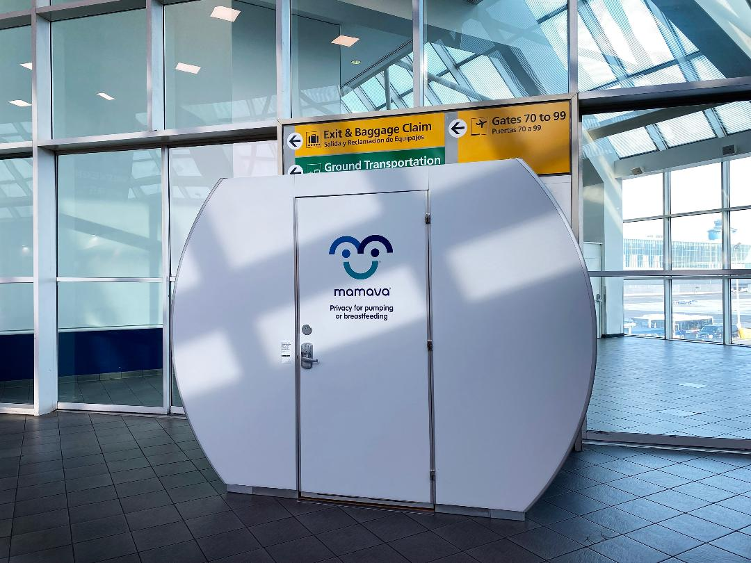 A Mamava lactation pod located at New York&rsquo;s Laguardia Airport