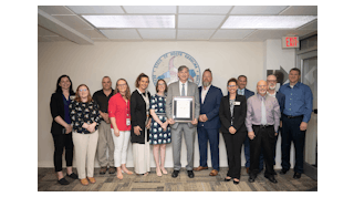 Bobby Walston, joined by Division of Aviation staff, was honored with the Order of the Long Leaf Pine Award during the April N.C. Board of Transportation meeting.