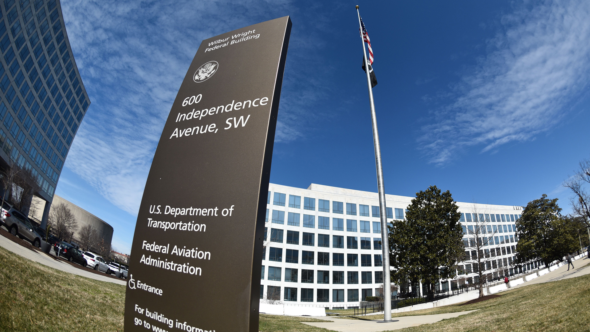 The Federal Aviation Administration building at 600 Independence Avenue in Washington, D.C., on March 13, 2019.