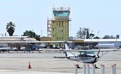 The tower at Fresno Chandler Executive Airport, is seen Tuesday, May 30, 2023 in Fresno. Fresno Unified School District is launching a new aviation academy at Chandler in either 2025 or 2026. The tower at Fresno Chandler Executive Airport, is seen Tuesday, May 30, 2023 in Fresno. Fresno Unified School District is launching a new aviation academy at Chandler in either 2025 or 2026.