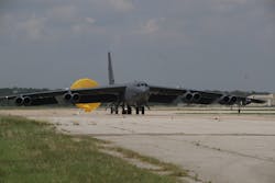 The first U.S. Air Force B-52 aircraft to begin upgrades as part of the Radar Modernization Program arrives at Boeing San Antonio. The first U.S. Air Force B-52 aircraft to begin upgrades as part of the Radar Modernization Program arrives at Boeing San Antonio.