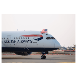 British Airways first flight at CVG has landed.