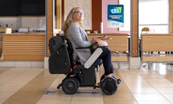 The WHILL Autonomous Service allows passengers to be transported to their boarding gate using an autonomous mobility vehicle and a simple touch panel.