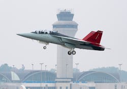 Boeing and the U.S. Air Force on June 28 completed the inaugural flight of the service’s first T-7A Red Hawk, marking the start of the engineering and manufacturing development (EMD) phase of the program. Boeing and the U.S. Air Force on June 28 completed the inaugural flight of the service’s first T-7A Red Hawk, marking the start of the engineering and manufacturing development (EMD) phase of the program.