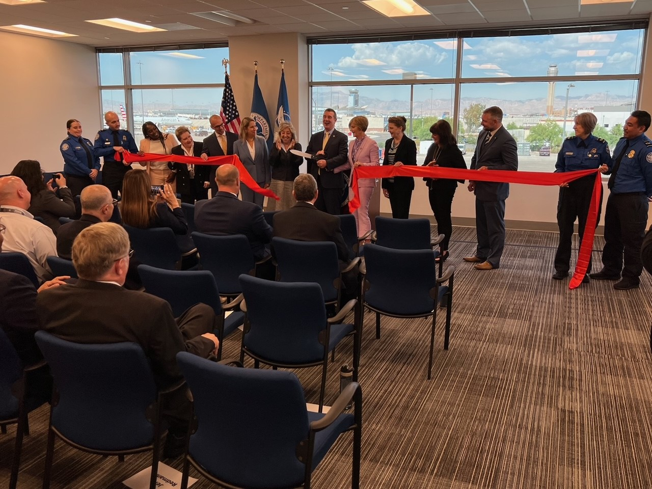 A ribbon cutting marks the official launch of TSA Academy West in Las Vegas.