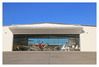 Midland bifold hangar door