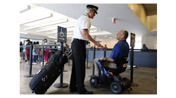 The power wheelchairs at SAV provide limited mobility passengers with more freedom to move around the terminal.