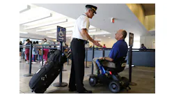 The power wheelchairs at SAV provide limited mobility passengers with more freedom to move around the terminal.