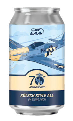 AirVenture attendees and residents of the Fox Valley can get a taste of EAA&rsquo;s 70th anniversary as the organization partners with Stone Arch Brew Pub of Appleton, Wisconsin to produce a special commemorative beer.