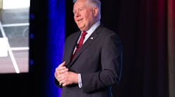 Secretary of the Air Force Frank Kendall speaks during the Tinker and the Primes Conference in Midwest City, Okla., Aug. 9, 2023. Kendall spoke about competition from China and his Seven Operational Imperatives to being operationally successful when projecting power.