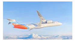 Concept renderings of the proposed NASA and Boeing X-66A jet, meant to be a more sustainable commercial jet.