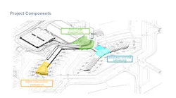 Rendering for the seven additional gates and baggage system upgrades at William P. Hobby Airport.