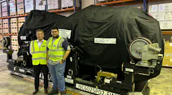 David Wong (left) – Singapore Station Manager B&H Worldwide, and Muhammad Norhakim – Warehouse Supervisor Singapore.