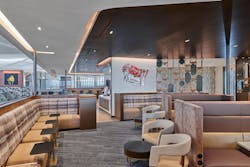 Delta Sky Club at Newark Liberty International Airport's new Terminal A. Delta Sky Club at Newark Liberty International Airport's new Terminal A.