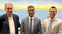 Pictured left to right: Kerry Dustin, NAA Board of Commissioners, Chair; Anthony Gamboa, NAA Senior Information Systems Manager; Chris Rozansky, NAA Executive Director. Pictured left to right: Kerry Dustin, NAA Board of Commissioners, Chair; Anthony Gamboa, NAA Senior Information Systems Manager; Chris Rozansky, NAA Executive Director.