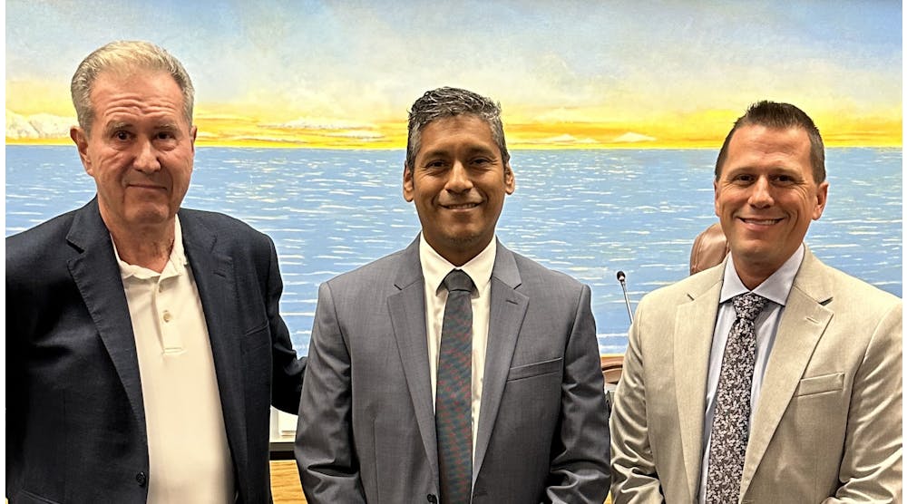 Pictured left to right: Kerry Dustin, NAA Board of Commissioners, Chair; Anthony Gamboa, NAA Senior Information Systems Manager; Chris Rozansky, NAA Executive Director.