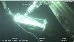 ​The left elevator of the accident airplane being recovered from the ocean floor.​ ​The left elevator of the accident airplane being recovered from the ocean floor.​