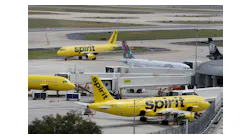 An airplane with Spirit Airlines taxis on the tarmac at Tampa International Airport (TIA) on Tuesday, March 3, 2020. Spirit is adding back seven routes