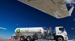 Air BP's all-electric refueller at Brisbane Airport Air BP's all-electric refueller at Brisbane Airport