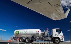 Air BP's all-electric refueller at Brisbane Airport Air BP's all-electric refueller at Brisbane Airport