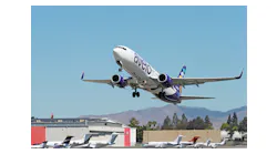 Avelo Airlines takes off from Hollywood Burbank Airport (BUR), Avelo’s first base. The low-fare airline, which launched April 2021, now flies to 43 destinations across the U.S.