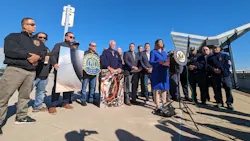 Transport Workers Union International President John Samuelsen and TWU-represented aircraft maintenance technicians (AMTs) joined Reps. Nicole Malliotakis (R-NY), Anthony D’Esposito (R-NY), Nicholas LaLota (R-NY), and Marc Molinaro (R-NY) at New York’s JFK Airport and called on Congress to pass The Global Aircraft Maintenance Safety Improvement Act.