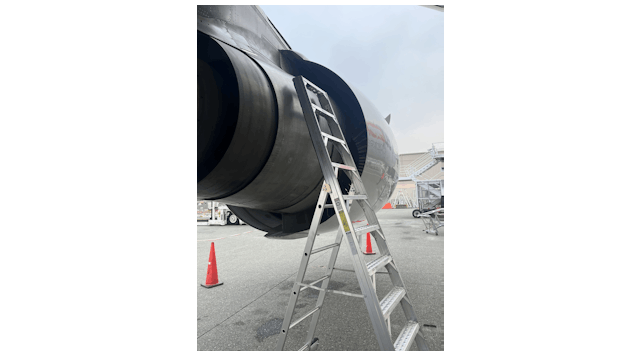 Areo Ladder In Engine Repair 2