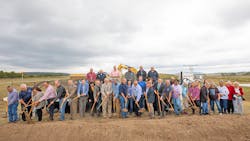 City, state, and federal officials, Choctaw Nation Leadership and tribal members break ground where a new Emerging Aviation Technology Center will be located. City, state, and federal officials, Choctaw Nation Leadership and tribal members break ground where a new Emerging Aviation Technology Center will be located.