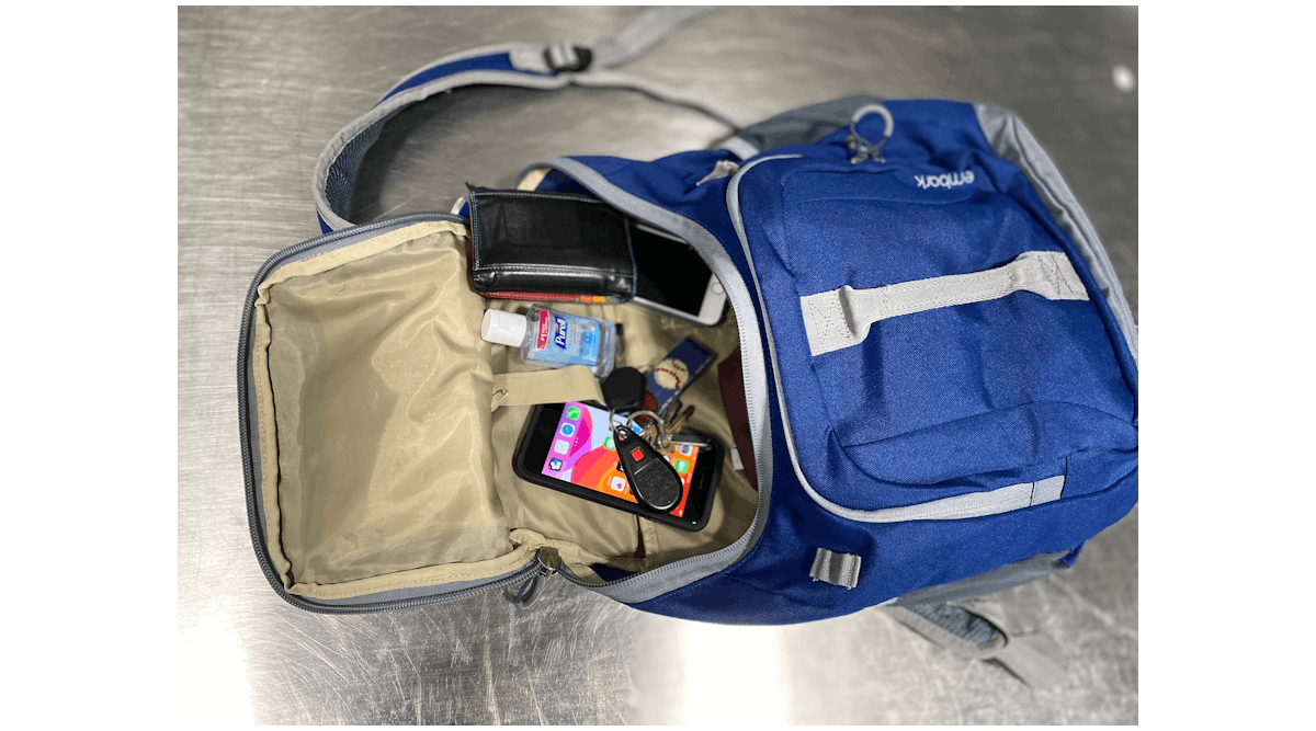 It is important to ensure that there are no prohibited items in carry-on bags.