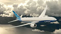 Boeing’s widebody 777-9 flight-test airplane will perform in the flying display and be on static display at the Dubai Airshow. The world's largest and most efficient twin-engine jet, the 777-9 is based on the industry’s most successful twin-aisle family – the 777 – with advanced technologies from the 787 Dreamliner. Boeing’s widebody 777-9 flight-test airplane will perform in the flying display and be on static display at the Dubai Airshow. The world's largest and most efficient twin-engine jet, the 777-9 is based on the industry’s most successful twin-aisle family – the 777 – with advanced technologies from the 787 Dreamliner.
