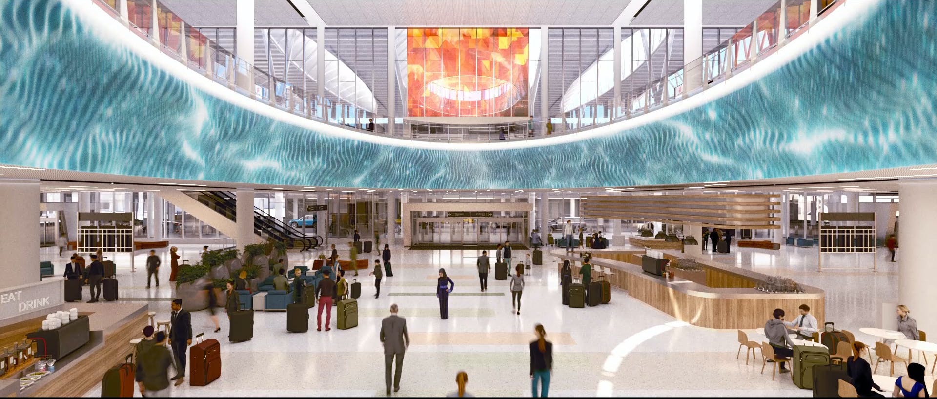 New International Terminal renderings at IAH.