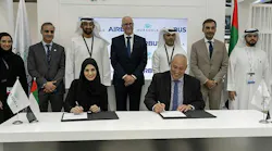 Mubadala signatory: Fatima Al Marzouqi - Mubadala, Director of Portfolio Emiratisation . Airbus signatory: Mikail Houari, Airbus President, Airbus Africa & Middle East