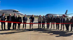 Ribbon cutting to celebrate the completed runway extension project at Indianapolis Executive Airport.