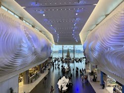 Slot canyon design in the main terminal. Slot canyon design in the main terminal.