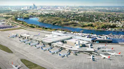 Eppley airside exterior rendering.