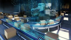 Comprised of the drive, motor and gear box, this new distributed drive system is available as a complete solution for motor-mounted and wall-mounted horizontal motion control conveyor applications. Comprised of the drive, motor and gear box, this new distributed drive system is available as a complete solution for motor-mounted and wall-mounted horizontal motion control conveyor applications.