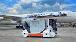 Aurrigo’s Auto-DollyTug third generation at Changi International Airport Aurrigo’s Auto-DollyTug third generation at Changi International Airport