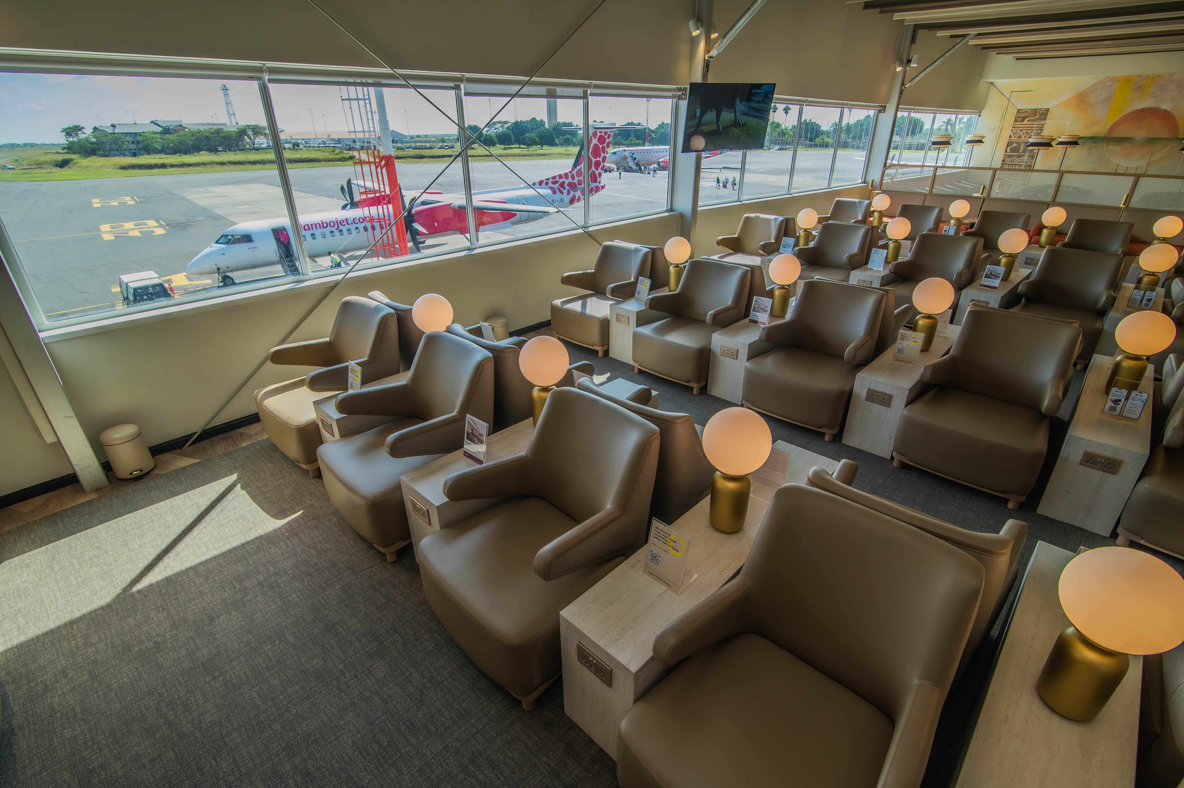 Lounge Interior space reflecting modern aesthetic with African inspiration