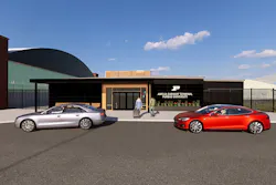 Conceptual rendering of the new Amelia Earhart Terminal at Purdue University Airport. Conceptual rendering of the new Amelia Earhart Terminal at Purdue University Airport.