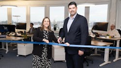 Anna Montanuy, SD Regional Director Europe and Dave Falberg, SD Vice President International, officially open the new Basel office. Anna Montanuy, SD Regional Director Europe and Dave Falberg, SD Vice President International, officially open the new Basel office.