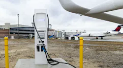 Electric aircraft charging station