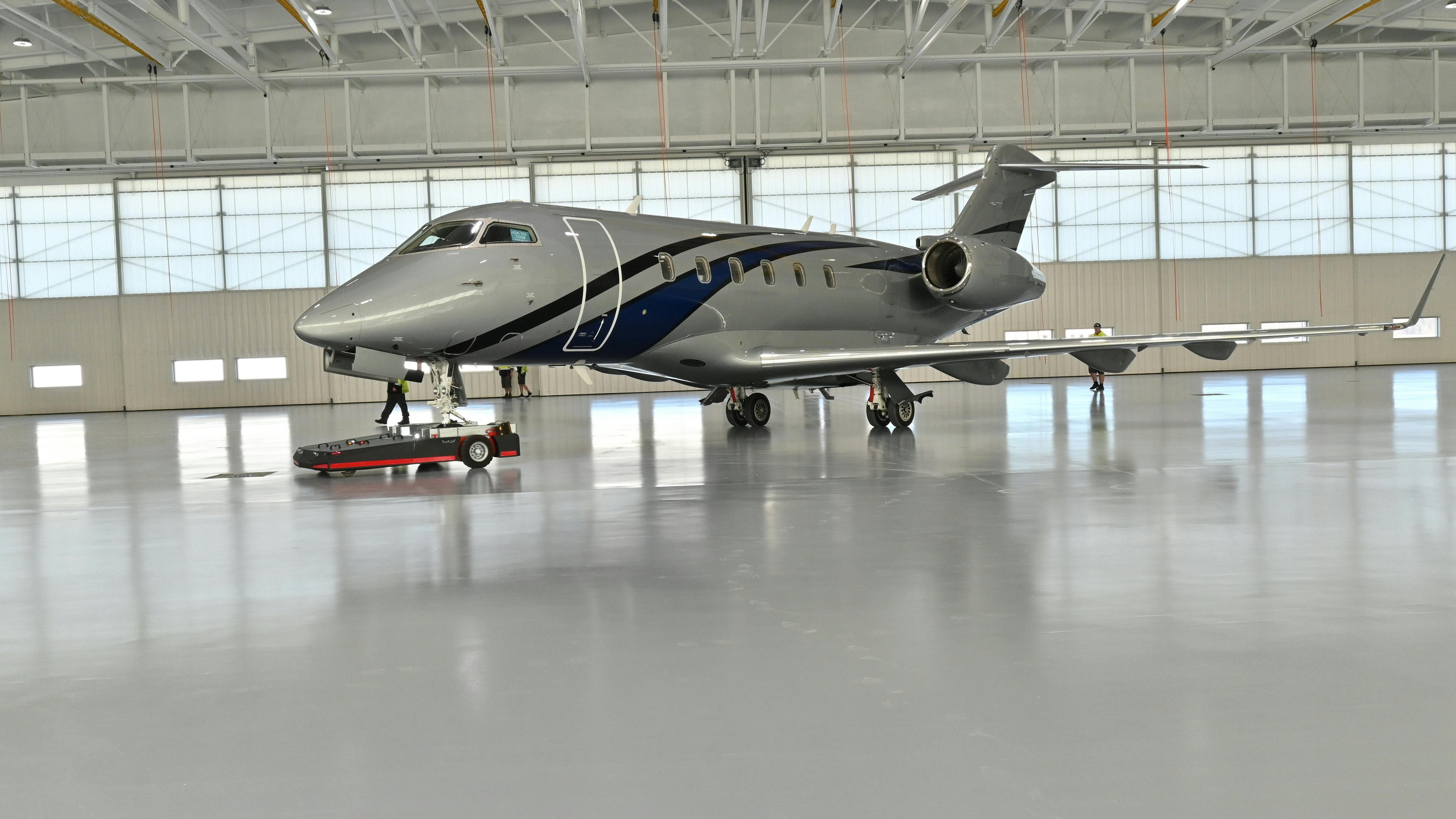 On February 9, a CL300 was pulled into Duncan Aviation's newly constructed hangar at its full-service facility in Battle Creek. Michigan. Just a few days prior, the new hangar at the company's Lincoln, Nebraska, headquarters was also put into use.