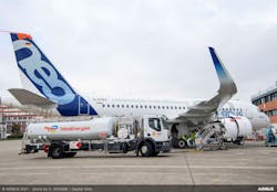 A319neo flight test aircraft refueled with Sustainable Aviation Fuel A319neo flight test aircraft refueled with Sustainable Aviation Fuel