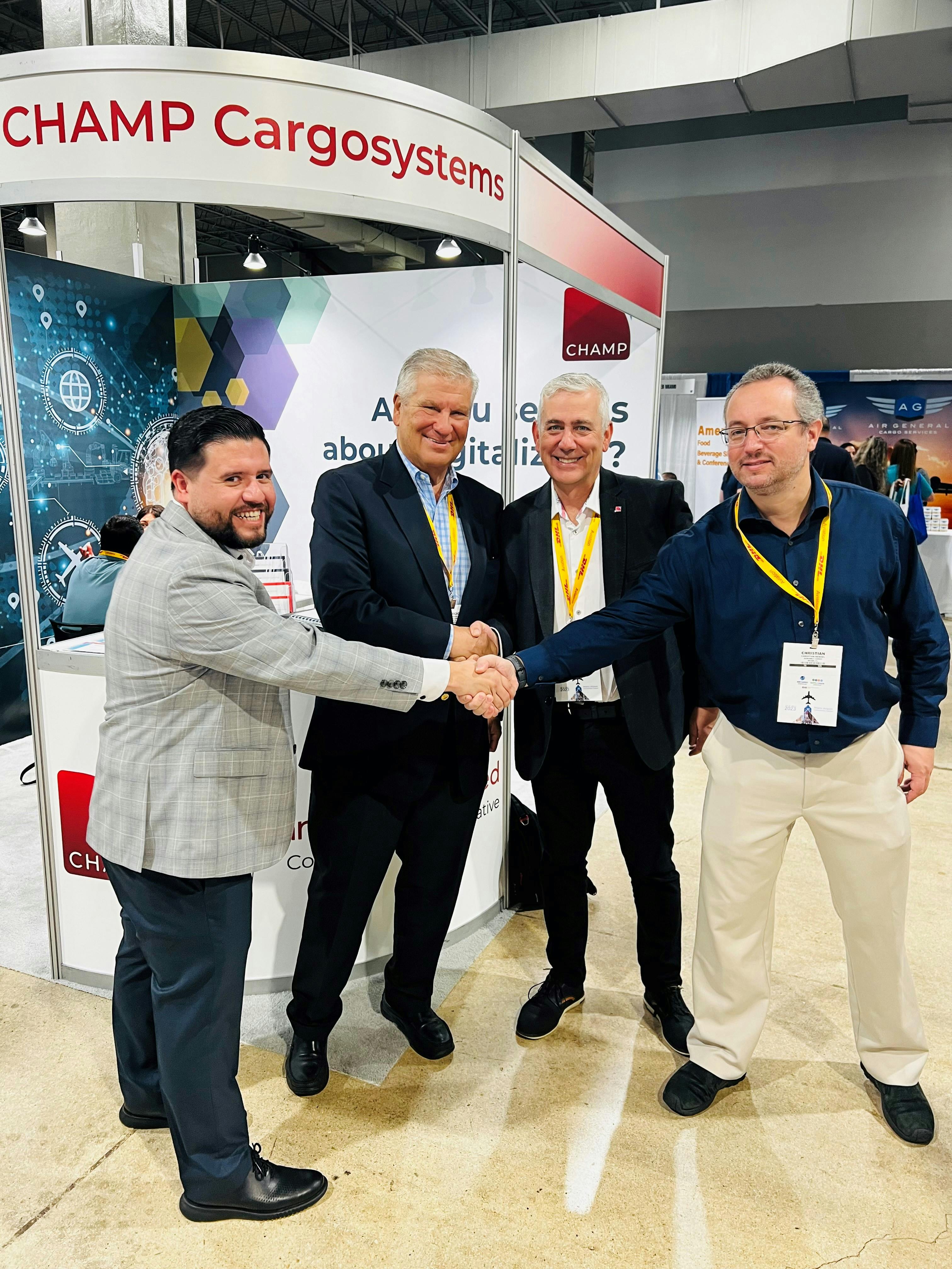 Pictured, from left to right, Tomas Moreira, Patricio Sepulveda , David Linford and Christian Rendel.